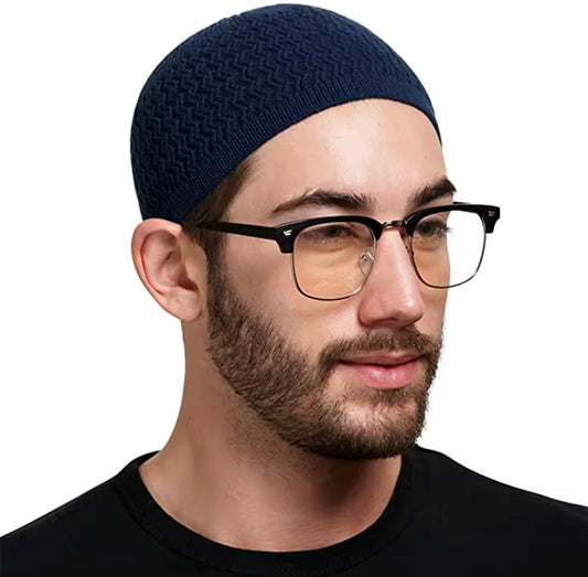 Muslim Men Prayer Hats Beanies Cap Warm Islamic Ramadan Kippah Hat